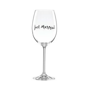 TT: kate spade NY "Just Married" Wine Glass